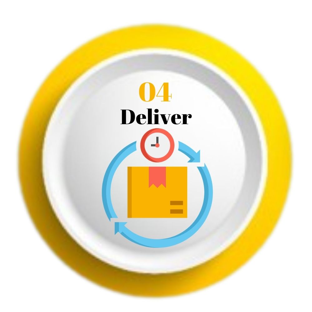 Process of Website Deliver icon