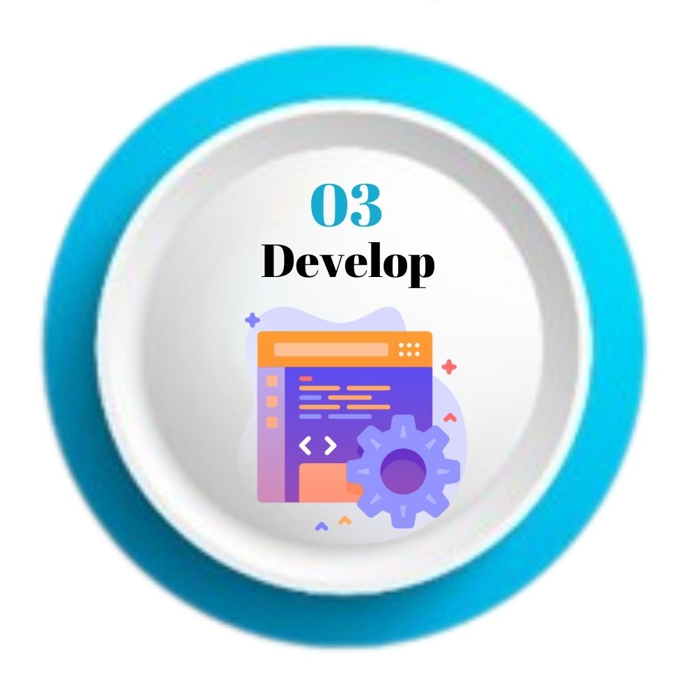 Process of Website devoloping icon